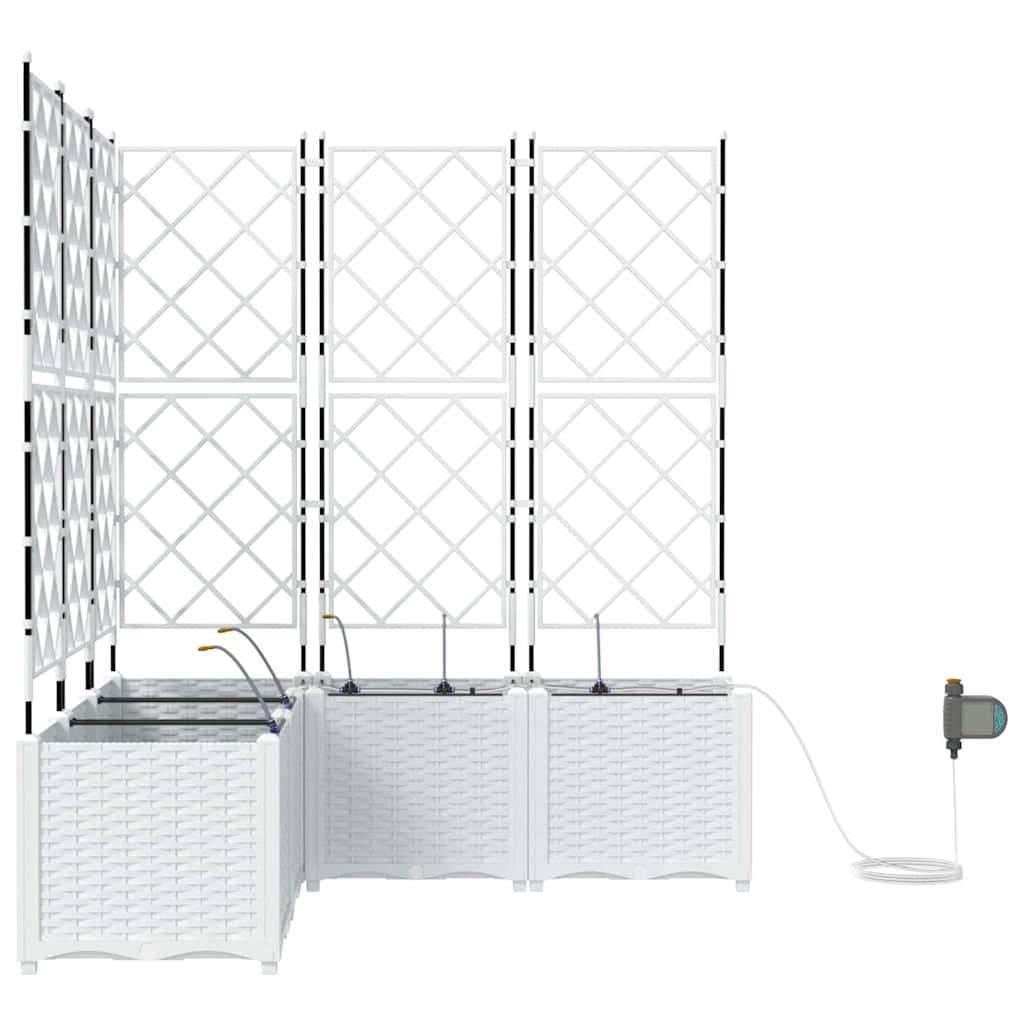 Have Blomsterkrukke 5 stk. Hvid 120 x 120 x 142 cm PP