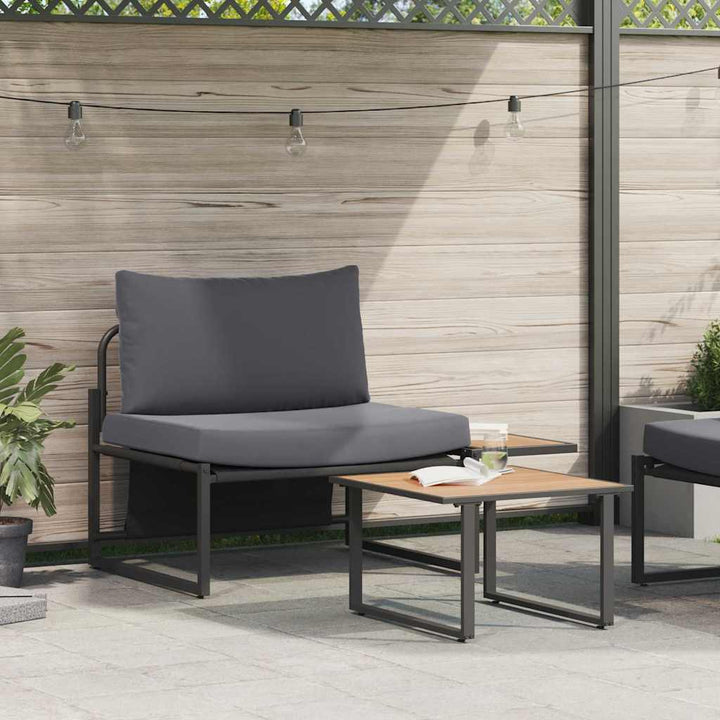 Havesofa Sæt 2 pcs Antracit Stål