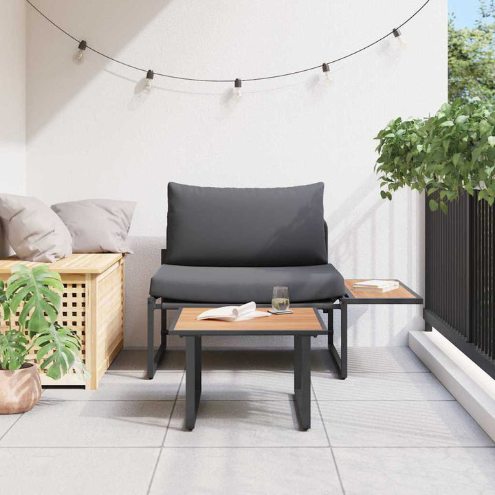 Havesofa Sæt 2 pcs Antracit Stål