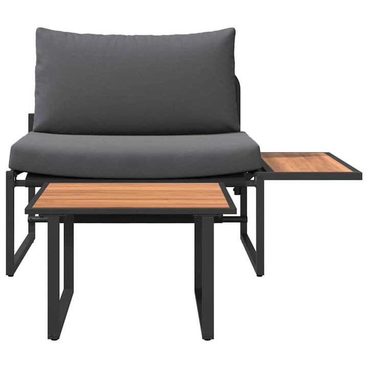 Havesofa Sæt 2 pcs Antracit Stål