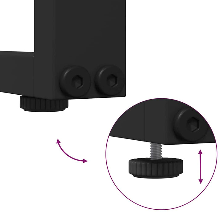 Havemøbelsofa med pude Antracit 200,5 x 70 x 85,5 cm Stål