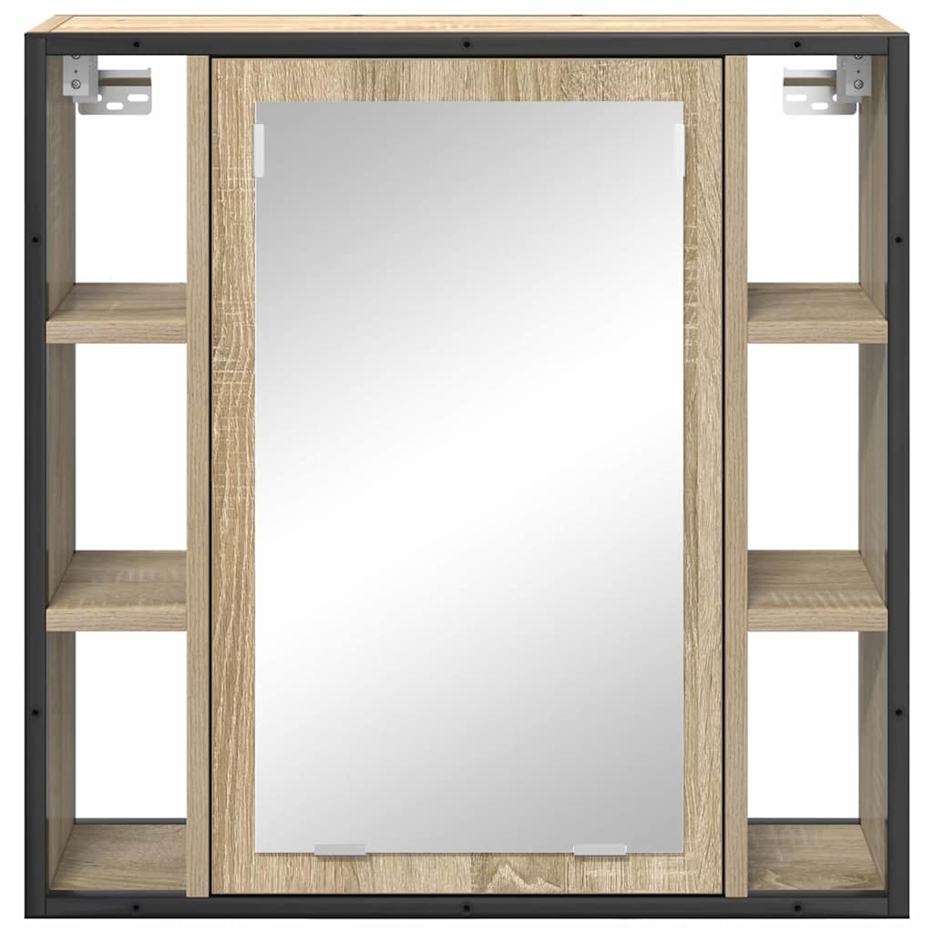 Spejlskab Sonoma eg 60 x 16 x 60 cm Konstrueret træ