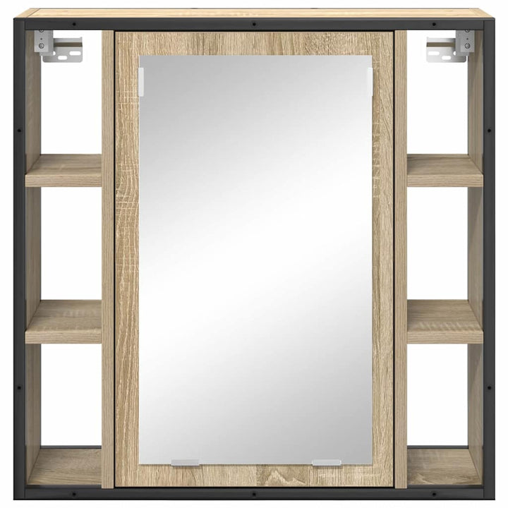 Spejlskab Sonoma eg 60 x 16 x 60 cm Konstrueret træ