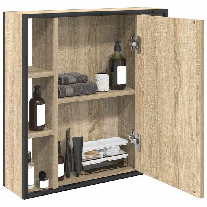 Spejlskab Sonoma eg 60 x 16 x 60 cm Konstrueret træ