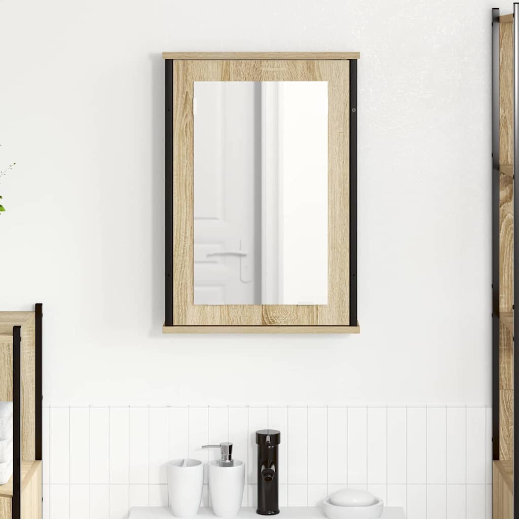 Spejlskab Sonoma eg 42 x 12 x 60 cm Konstrueret træ