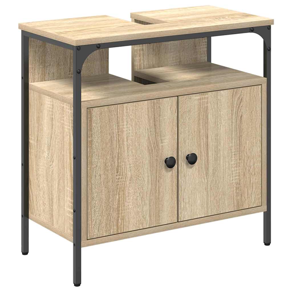 Badeværelsesskab Beige 60 x 30 x 60 cm Konstrueret træ