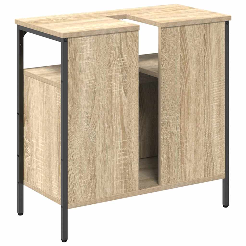 Badeværelsesskab Beige 60 x 30 x 60 cm Konstrueret træ