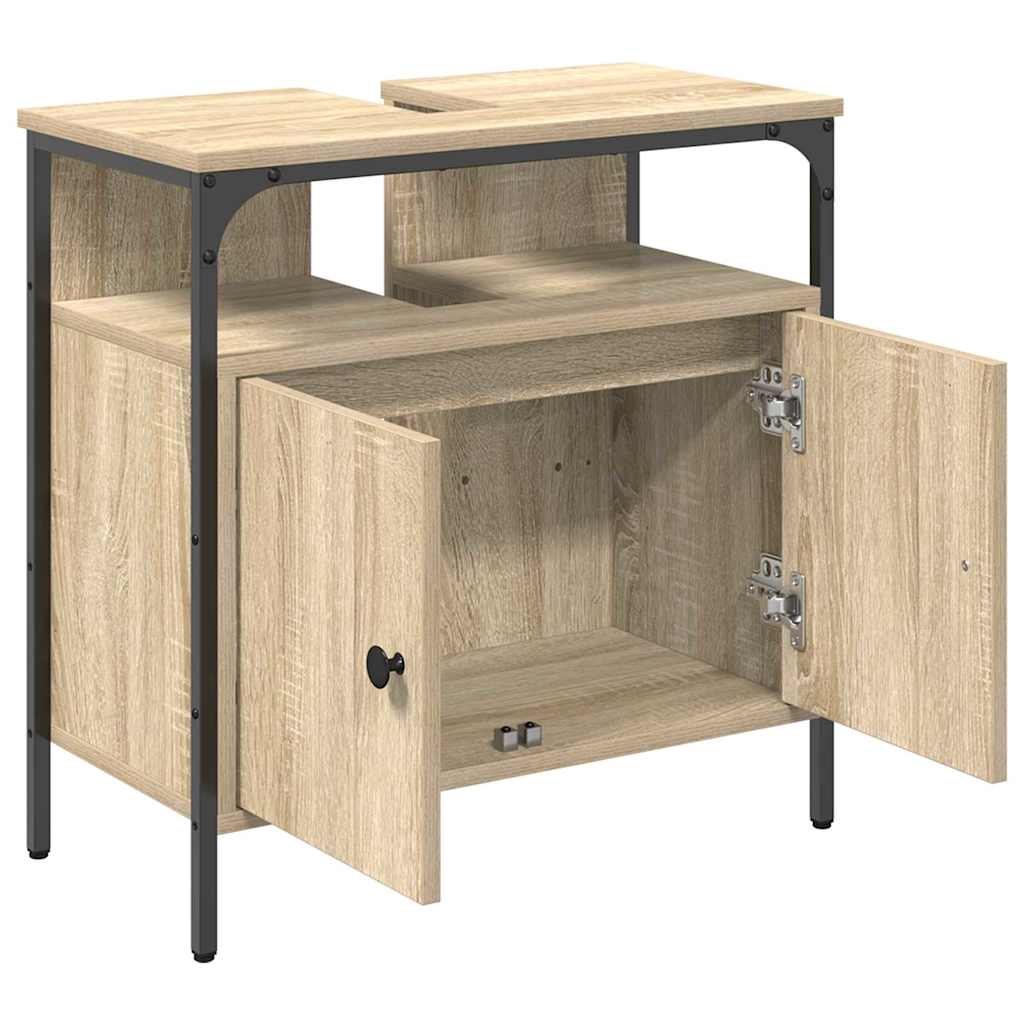 Badeværelsesskab Beige 60 x 30 x 60 cm Konstrueret træ