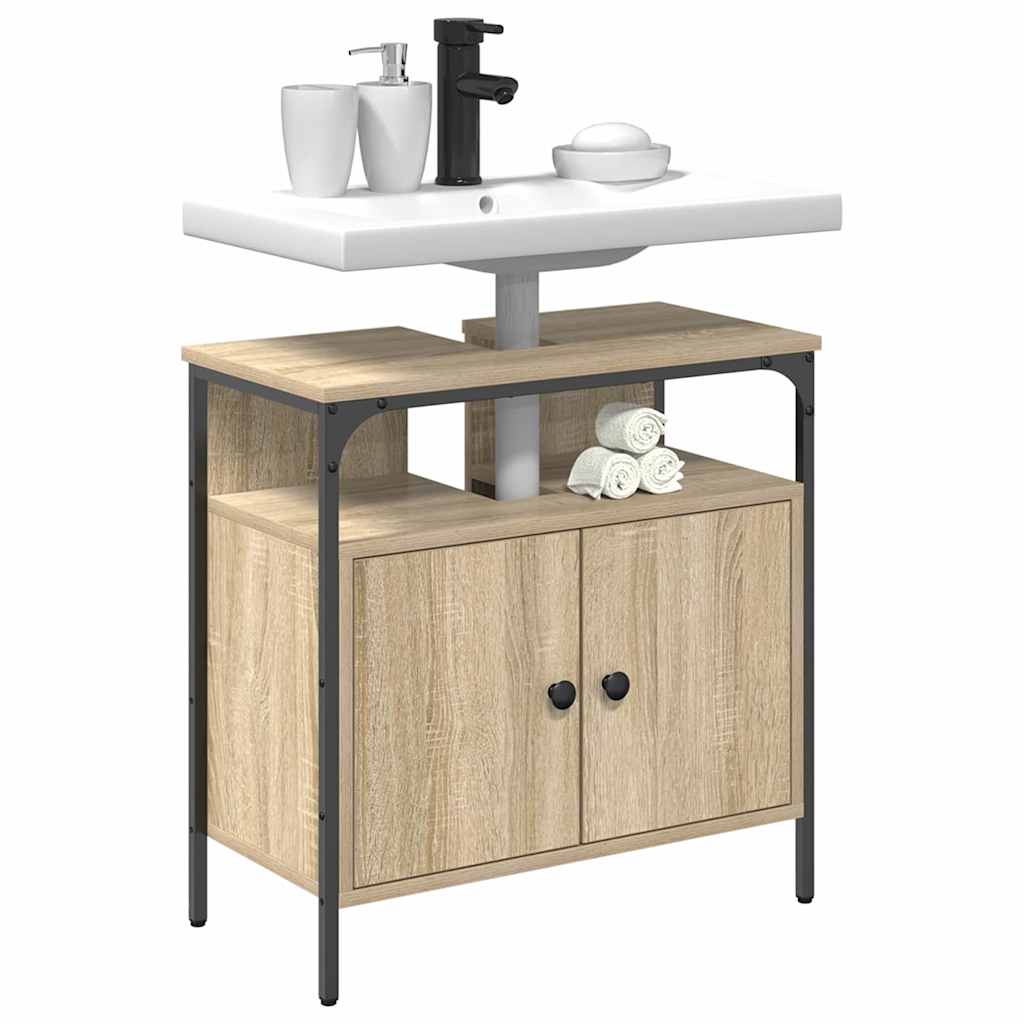 Badeværelsesskab Beige 60 x 30 x 60 cm Konstrueret træ