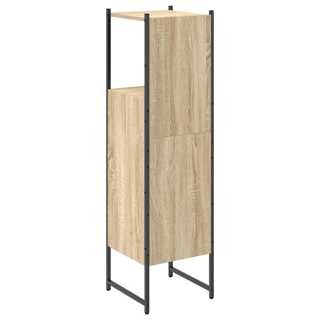 Badeværelsesskab Beige 33 x 33 x 120,5 cm Konstrueret træ