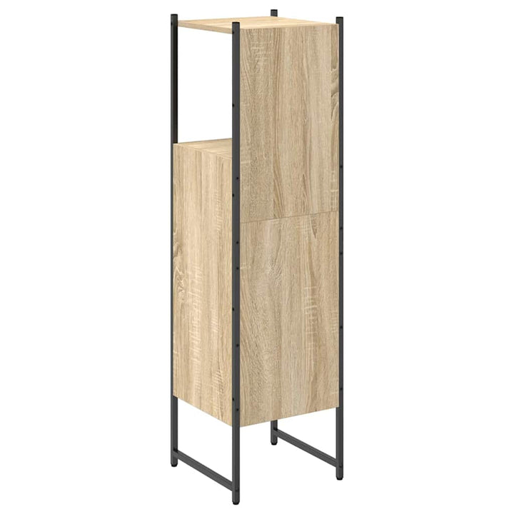 Badeværelsesskab Beige 33 x 33 x 120,5 cm Konstrueret træ