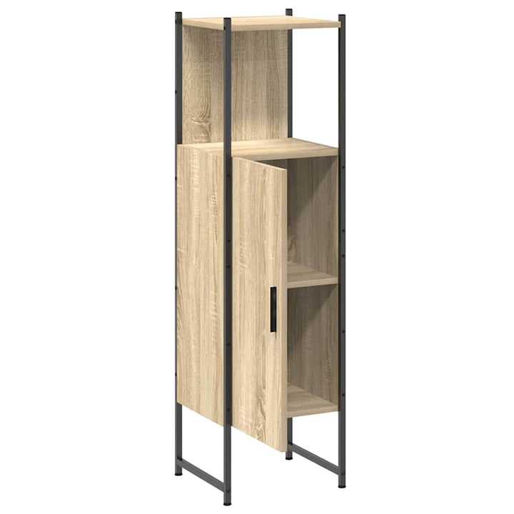 Badeværelsesskab Beige 33 x 33 x 120,5 cm Konstrueret træ