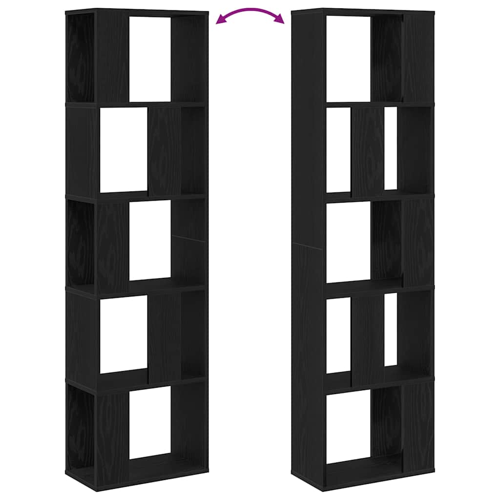 Bogreol Sort eg 45 x 23,5 x 162,5 cm