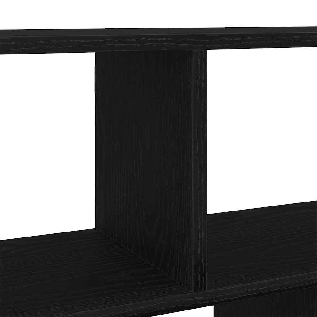 væghylde 100x25x50 cm konstrueret træ sort egetræsfarve