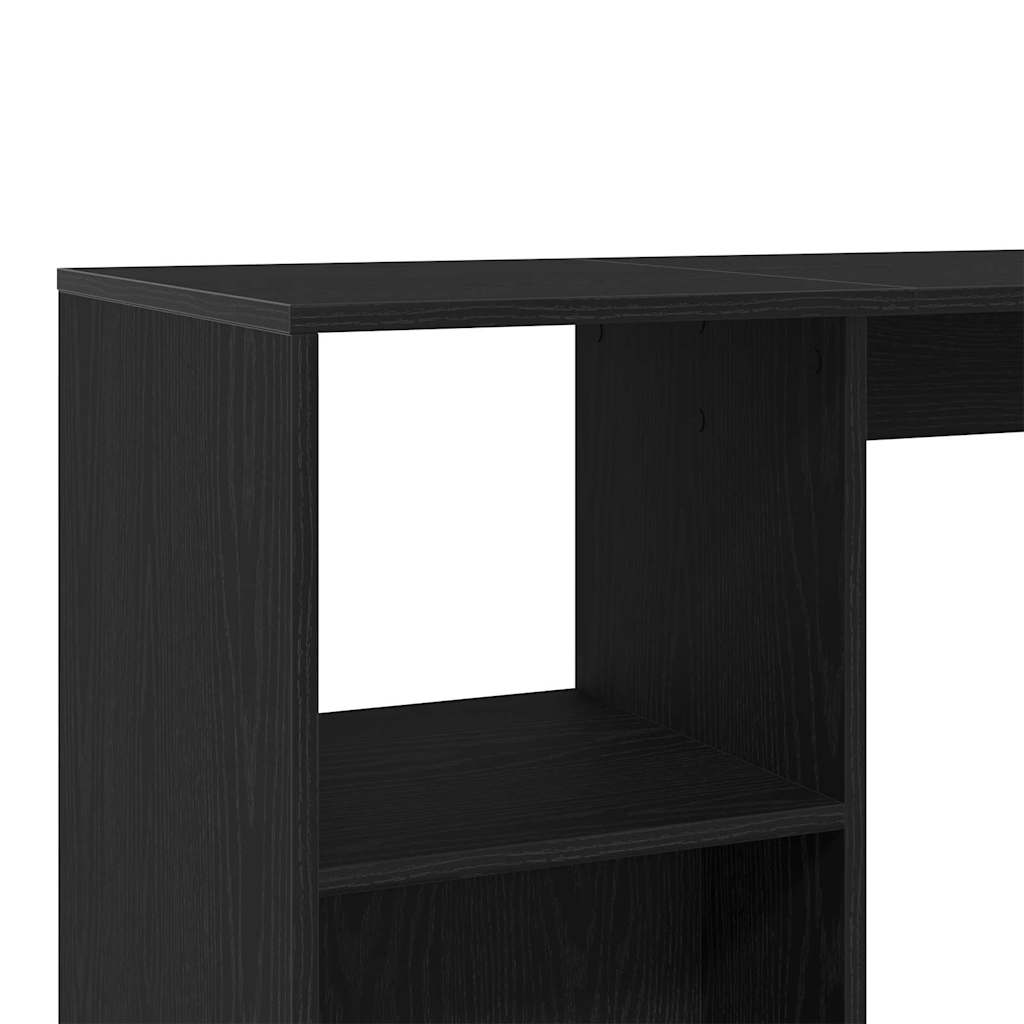 Barbord 124 x 46 x 103.5 cm Konstrueret træ Sort eg Rektangulær