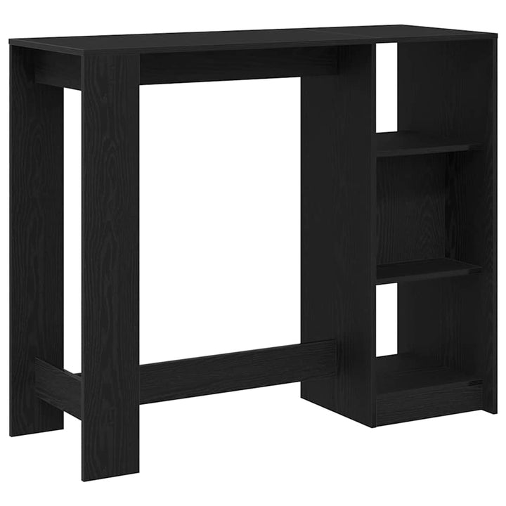 Barbord 124 x 46 x 103.5 cm Konstrueret træ Sort eg Rektangulær