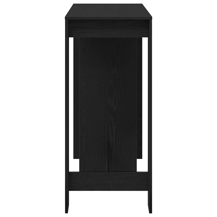 Barbord 124 x 46 x 103.5 cm Konstrueret træ Sort eg Rektangulær