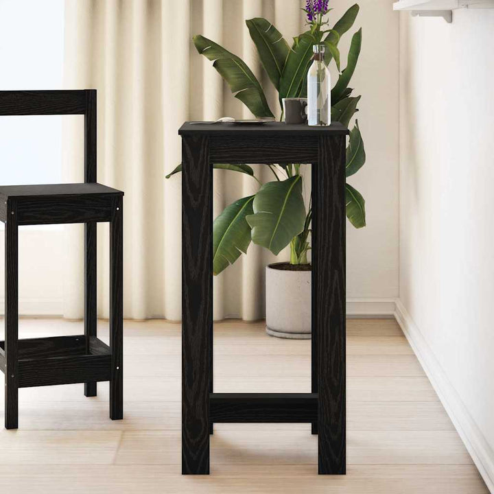 Barbord 51 x 50 x 103.5 cm Konstrueret træ Sort eg Rektangulær