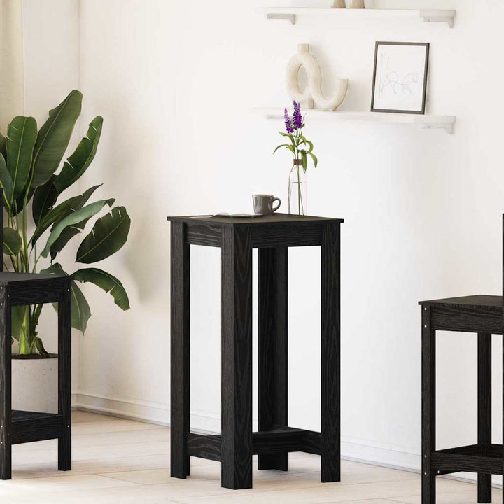 Barbord 51 x 50 x 103.5 cm Konstrueret træ Sort eg Rektangulær