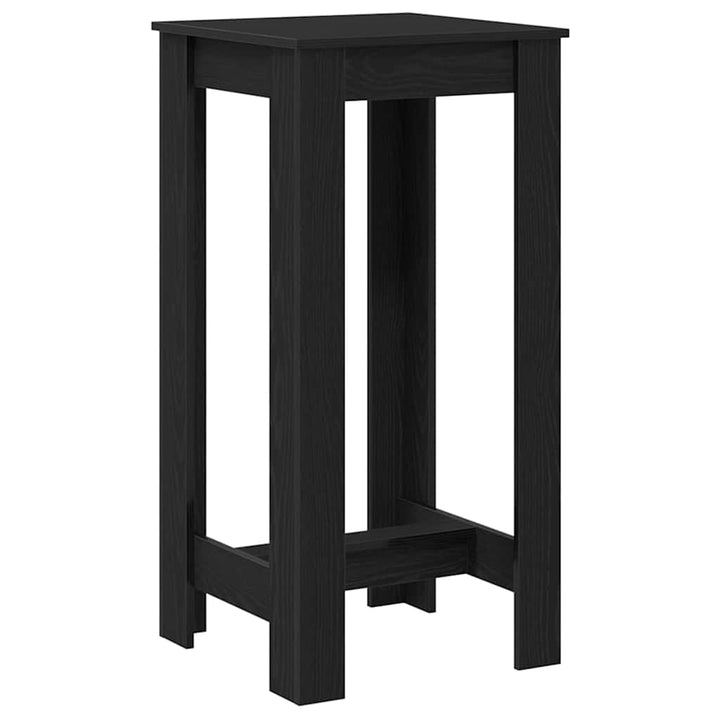 Barbord 51 x 50 x 103.5 cm Konstrueret træ Sort eg Rektangulær