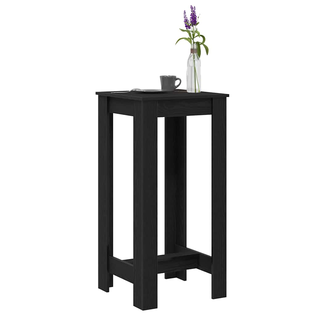 Barbord 51 x 50 x 103.5 cm Konstrueret træ Sort eg Rektangulær