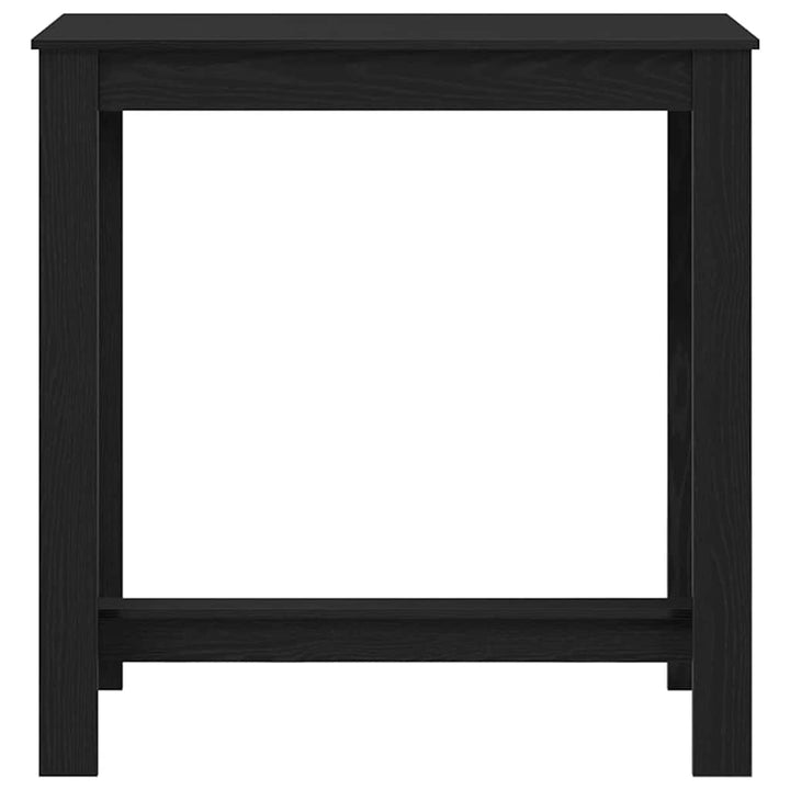 Barbord 102 x 50 x 103.5 cm Konstrueret træ Sort eg Rektangulær