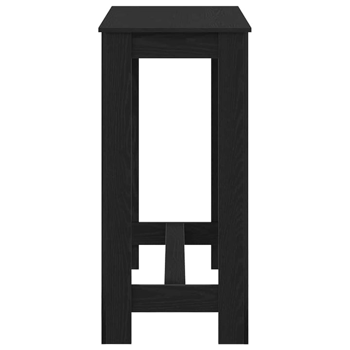Barbord 102 x 50 x 103.5 cm Konstrueret træ Sort eg Rektangulær