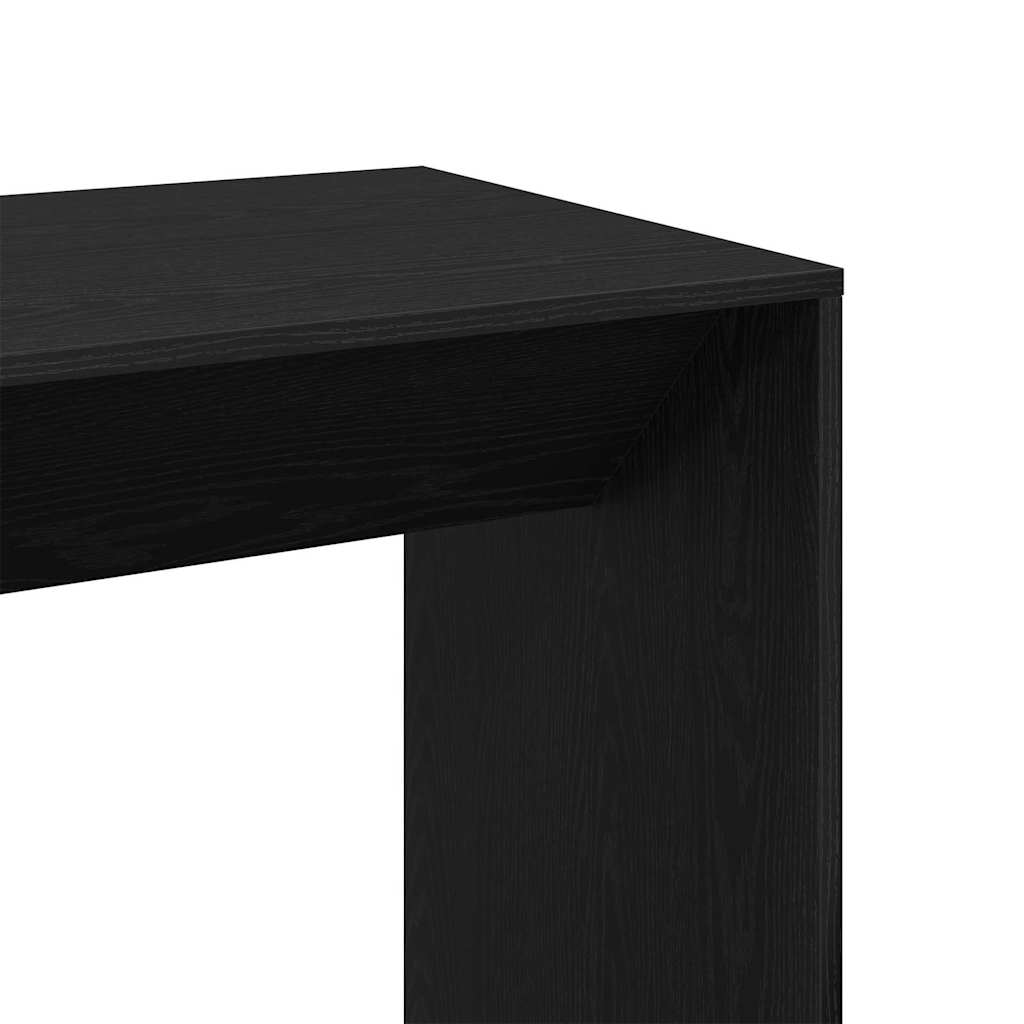 Barbord 51 x 50 x 103,5 cm Konstrueret træ Sort eg Rektangulær