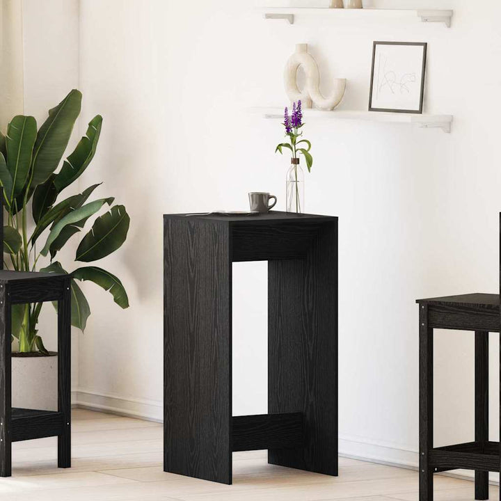 Barbord 51 x 50 x 103,5 cm Konstrueret træ Sort eg Rektangulær