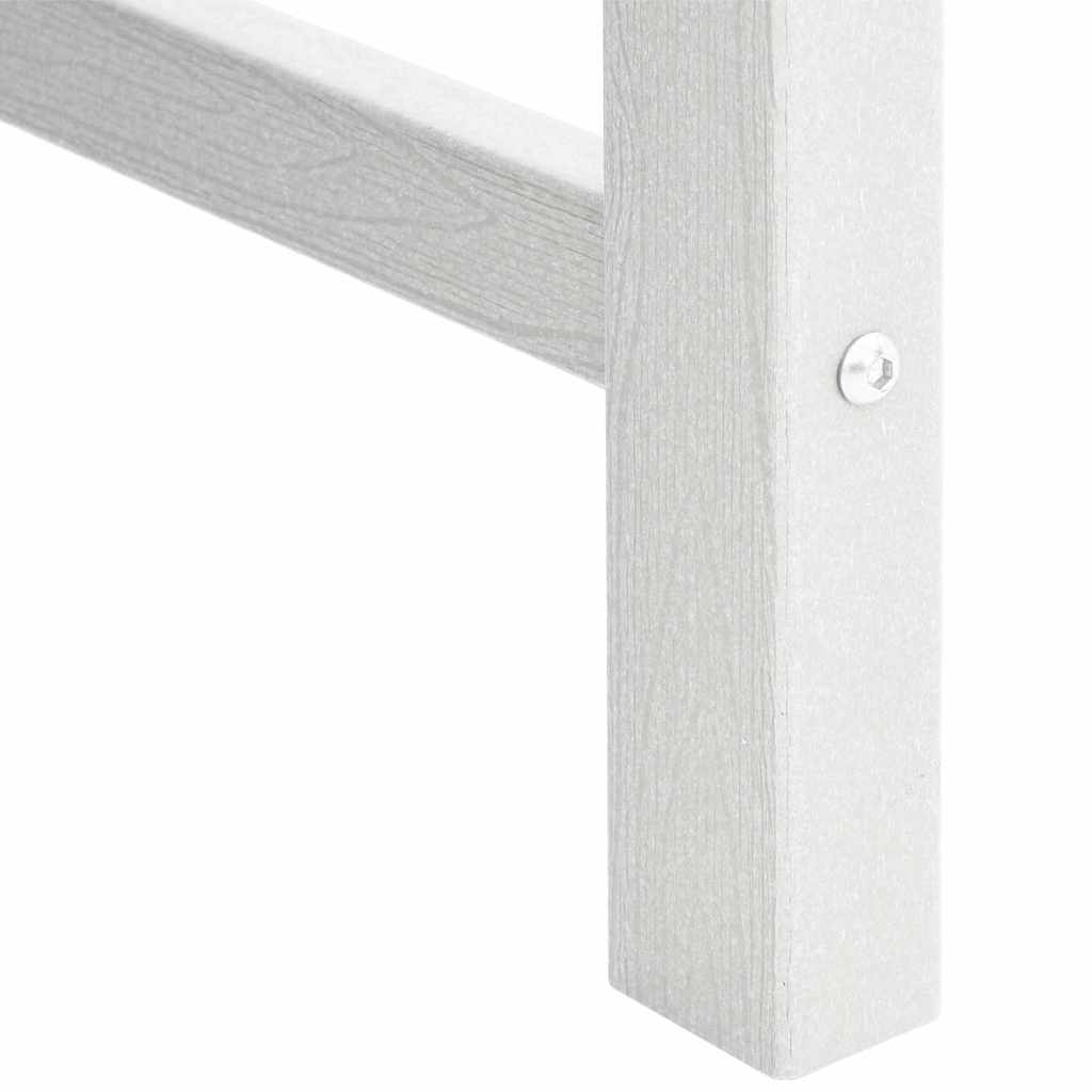 Havebænk Hvid 120 x 59 x 88 cm HDPE