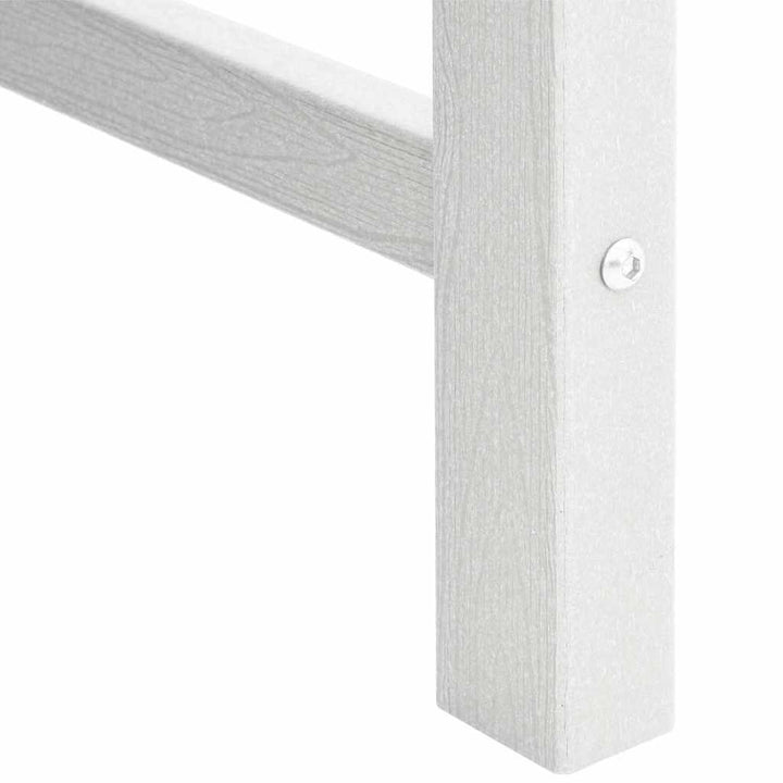 Havebænk Hvid 120 x 59 x 88 cm HDPE