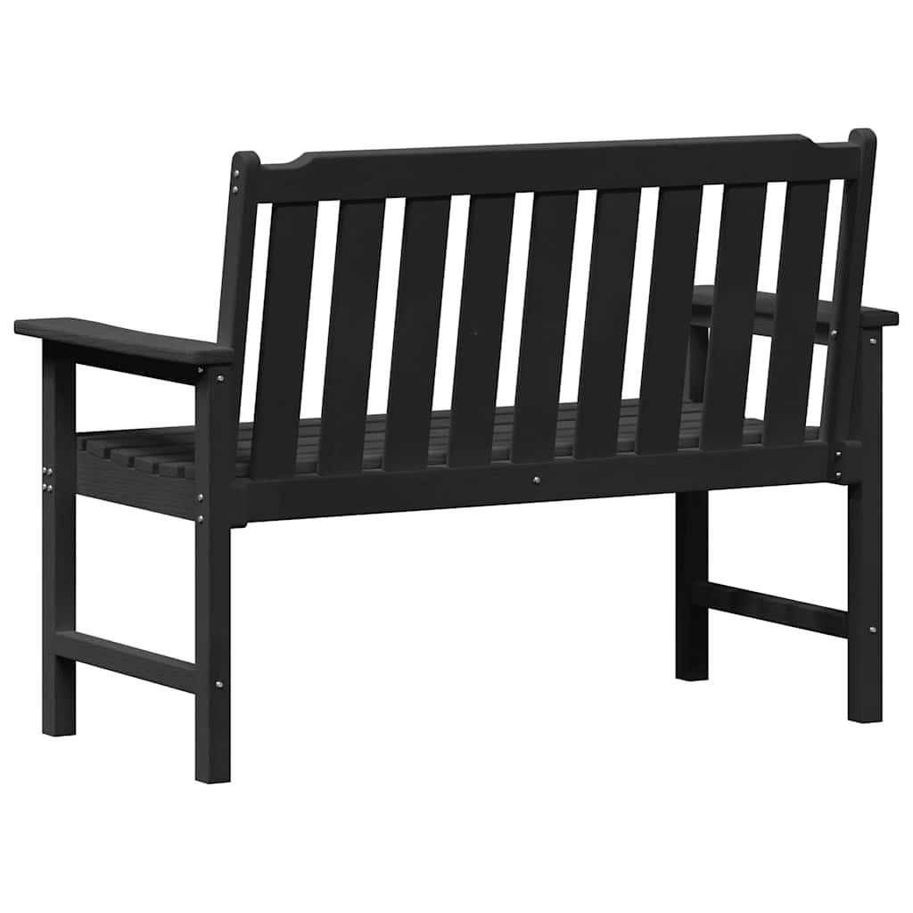 Havebænk Sort 120 x 59 x 88 cm HDPE