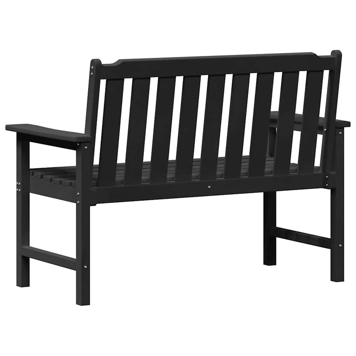 Havebænk Sort 120 x 59 x 88 cm HDPE