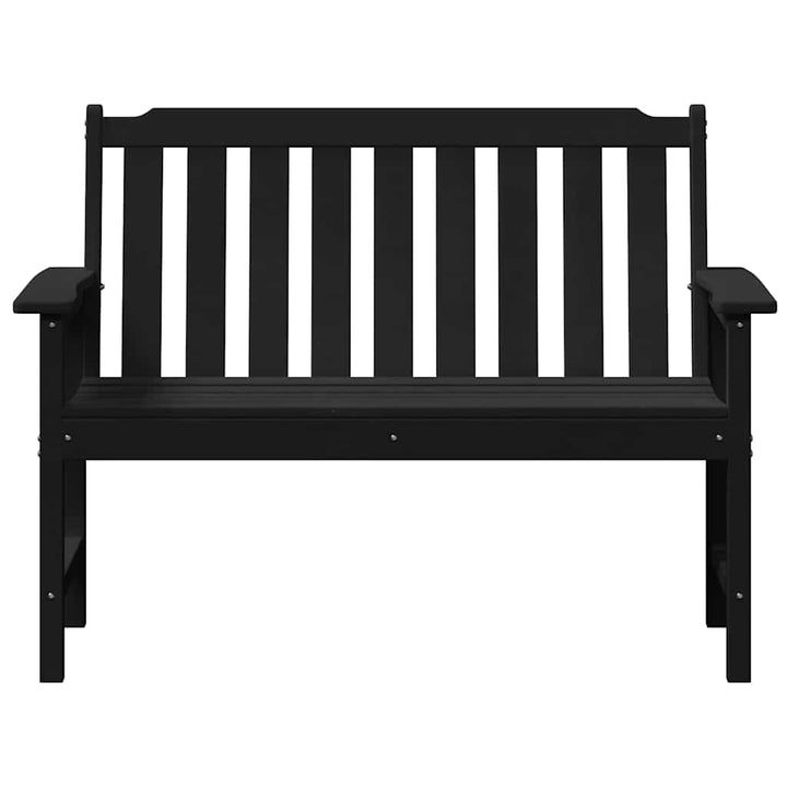 Havebænk Sort 120 x 59 x 88 cm HDPE