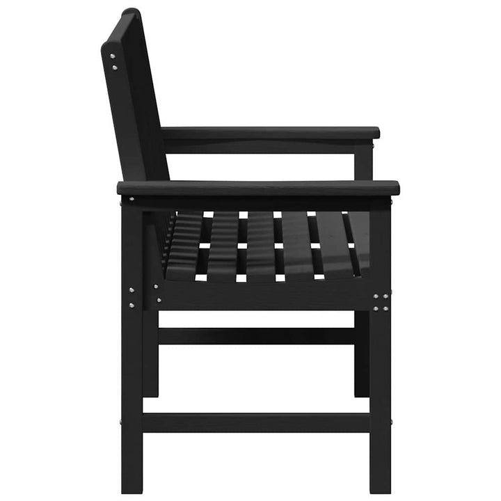 Havebænk Sort 120 x 59 x 88 cm HDPE