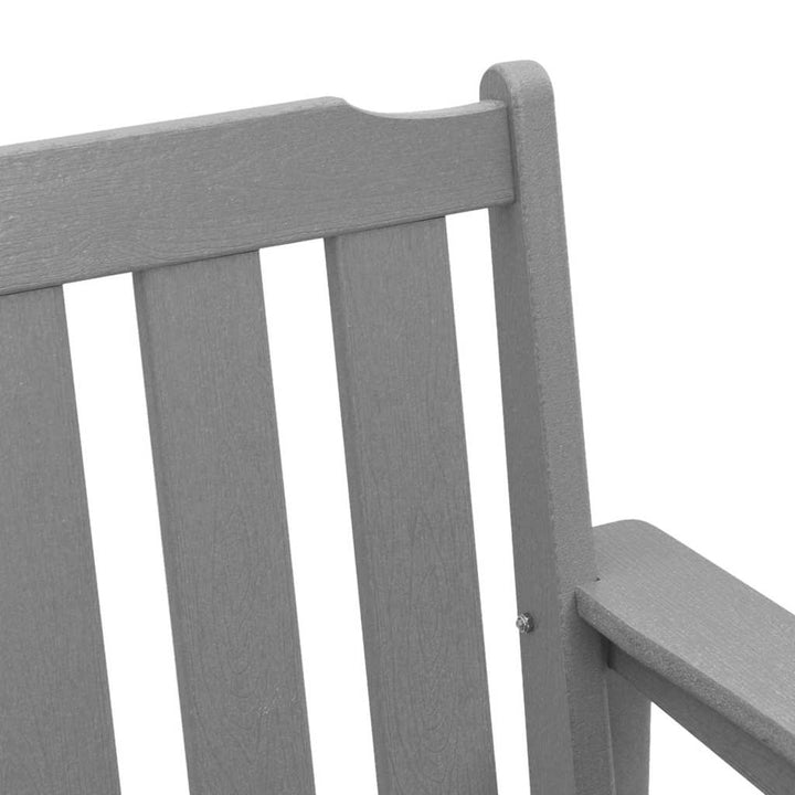 Havebænk Lysegrå 120 x 59 x 88 cm HDPE