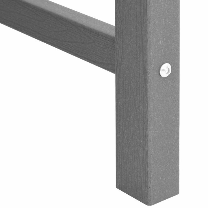 Havebænk Lysegrå 120 x 59 x 88 cm HDPE