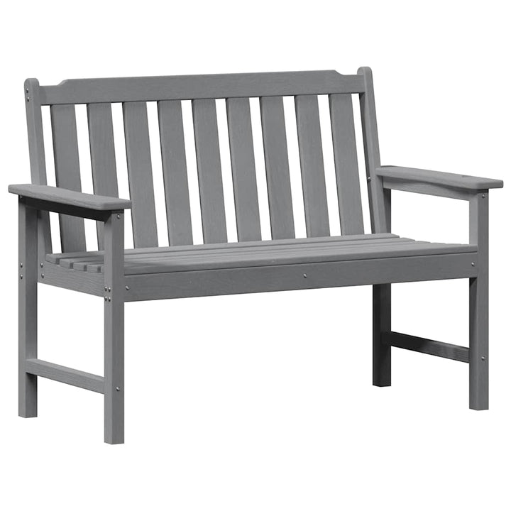 Havebænk Lysegrå 120 x 59 x 88 cm HDPE