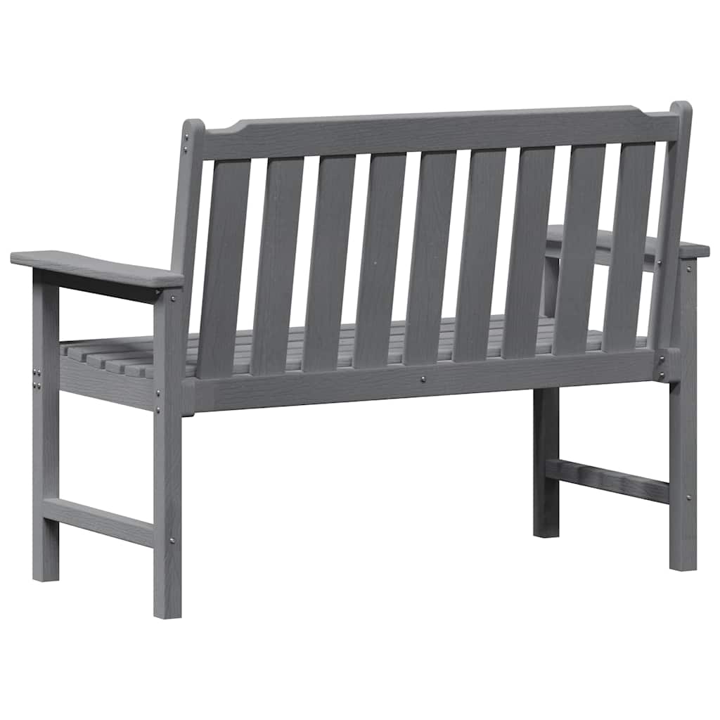 Havebænk Lysegrå 120 x 59 x 88 cm HDPE