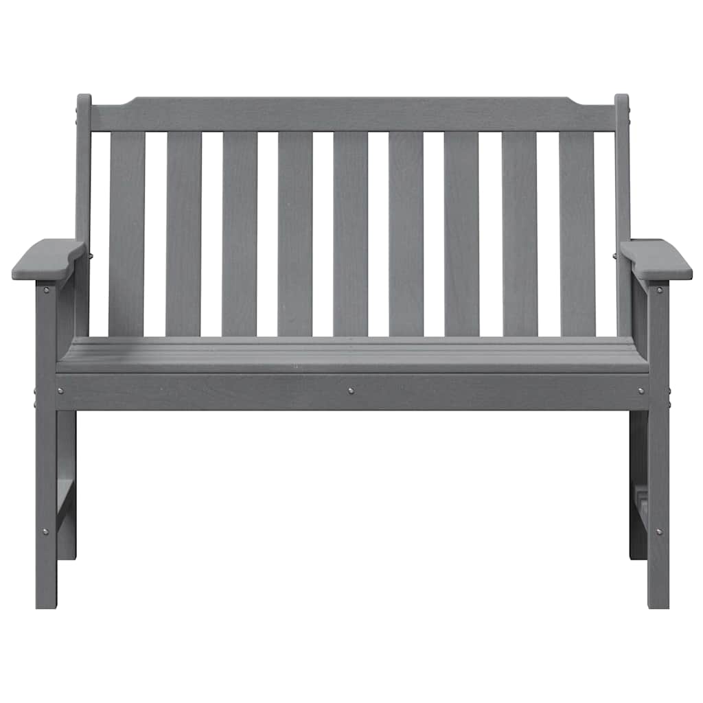 Havebænk Lysegrå 120 x 59 x 88 cm HDPE