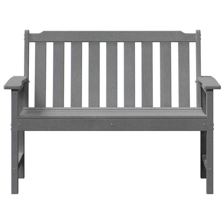 Havebænk Lysegrå 120 x 59 x 88 cm HDPE