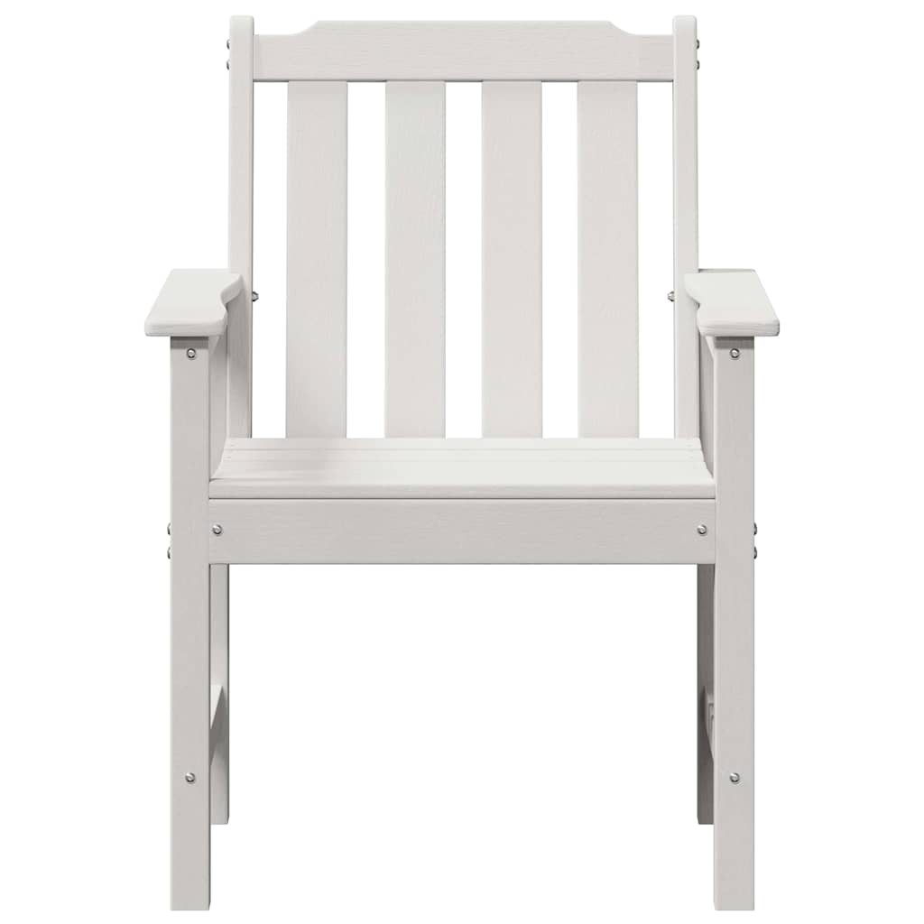 Havemøbel spise stol 2 pcs Hvid 65,5 x 59 x 88 cm HDPE