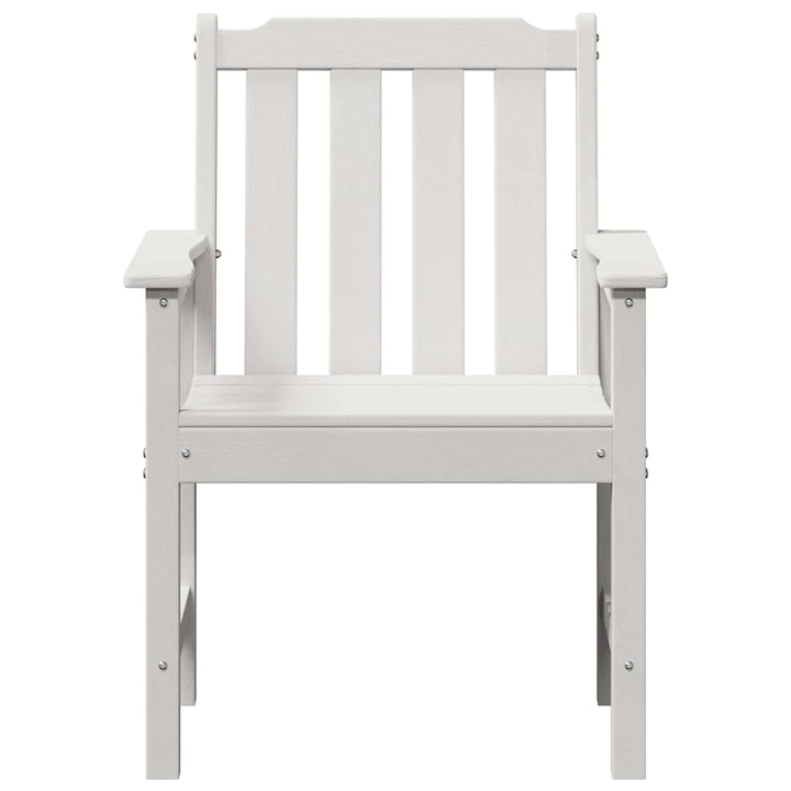 Havemøbel spise stol 2 pcs Hvid 65,5 x 59 x 88 cm HDPE