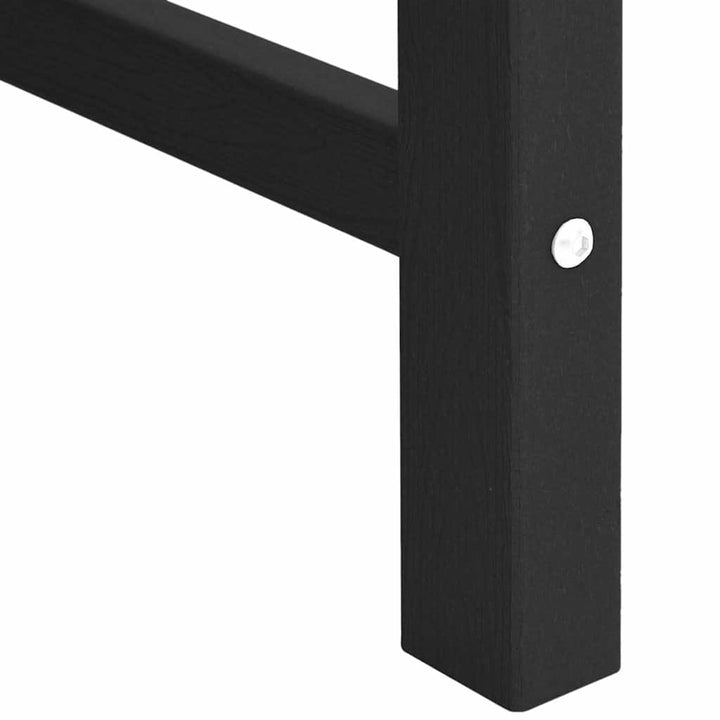 Havemøbel spise stol 2 pcs Sort 65,5 x 59 x 88 cm HDPE