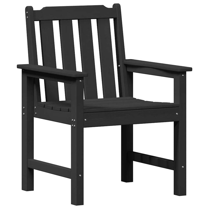 Havemøbel spise stol 2 pcs Sort 65,5 x 59 x 88 cm HDPE