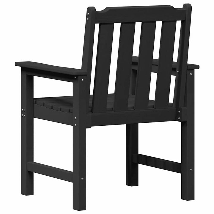 Havemøbel spise stol 2 pcs Sort 65,5 x 59 x 88 cm HDPE