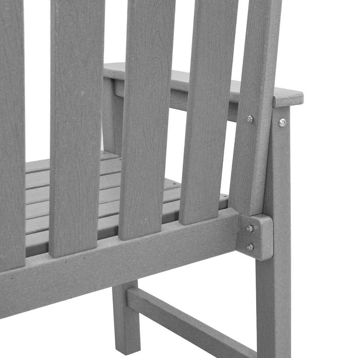 Havemøbel spise stol 2 pcs Lysegrå 65,5 x 59 x 88 cm HDPE