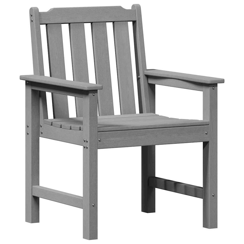Havemøbel spise stol 2 pcs Lysegrå 65,5 x 59 x 88 cm HDPE