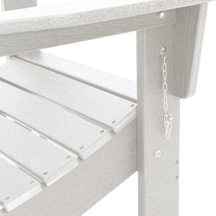 Foldbar Adirondack Stol Hvid 80,5 x 74,5 x 92 cm HDPE