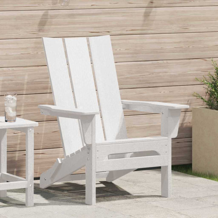 Foldbar Adirondack Stol Hvid 80,5 x 74,5 x 92 cm HDPE